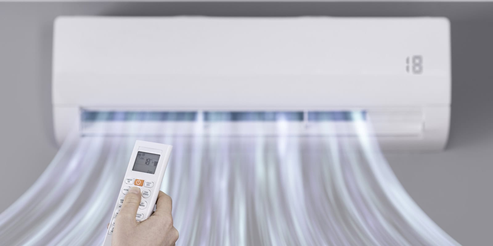 Ductless mini split cooling remote