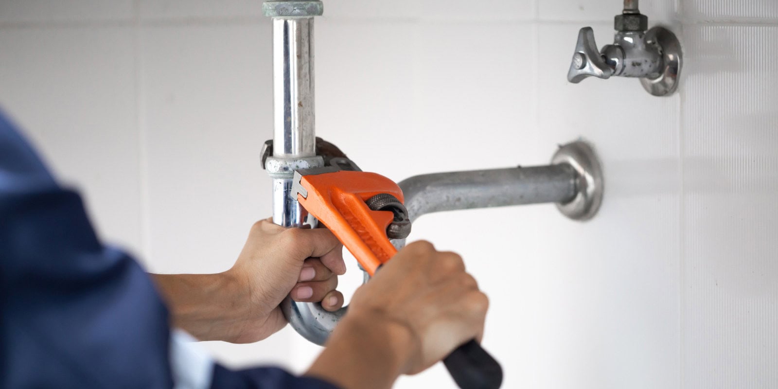 Plumbing pipe repair wrench bathroom